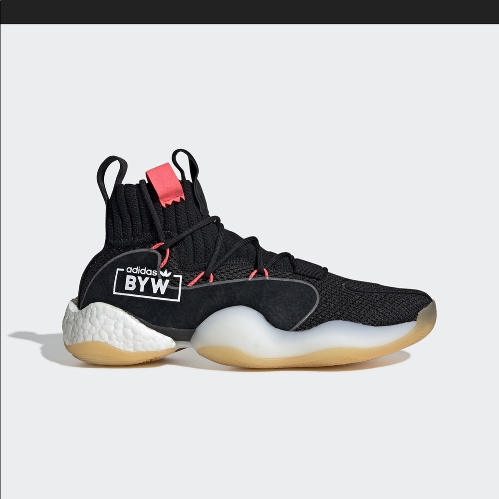 Adidas crazy BYW black w/coral size 11.5